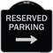Signmission Designer Series-Reserved Parking 2, Black & Silver Heavy-Gauge Aluminum, 18" x 18", BS-1818-9765 A-DES-BS-1818-9765 - alternate 1
